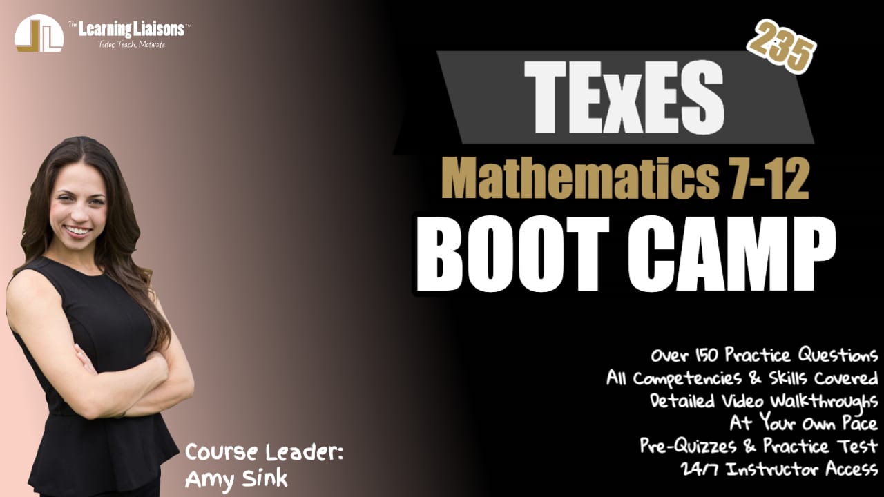 TExES 235 Mathematics 7 12 Test Prep Texas Exam Studying Materials